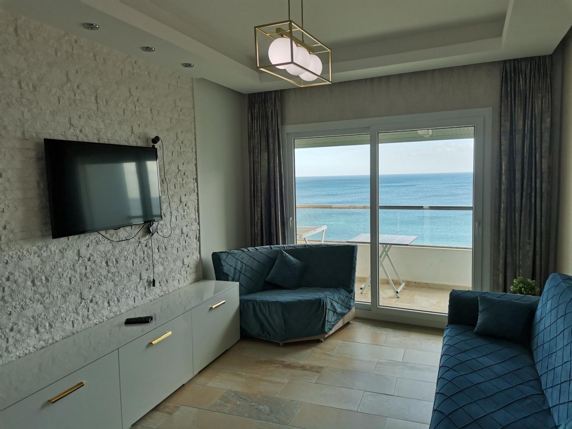 Appartf3 Vue Panoramique Sur Mer Residence Vista Del Mar Fnideq Dış mekan fotoğraf