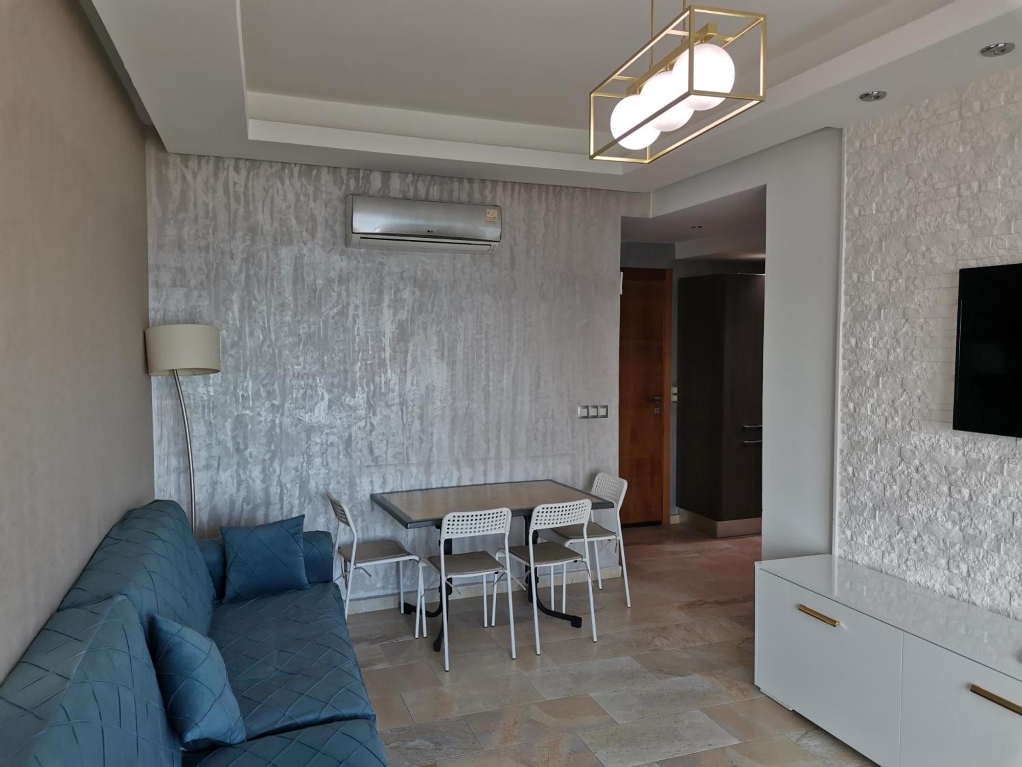 Appartf3 Vue Panoramique Sur Mer Residence Vista Del Mar Fnideq Dış mekan fotoğraf