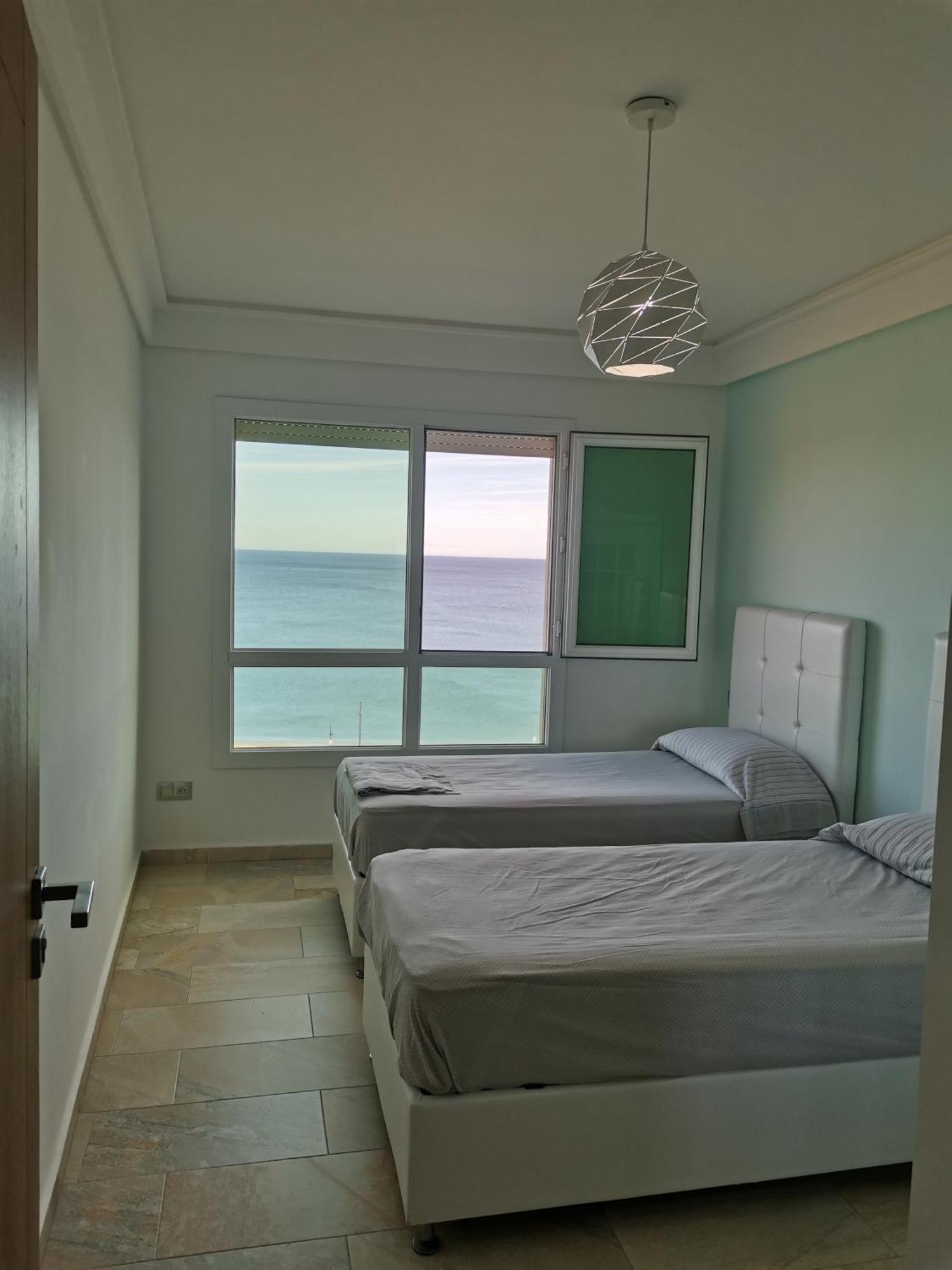 Appartf3 Vue Panoramique Sur Mer Residence Vista Del Mar Fnideq Dış mekan fotoğraf